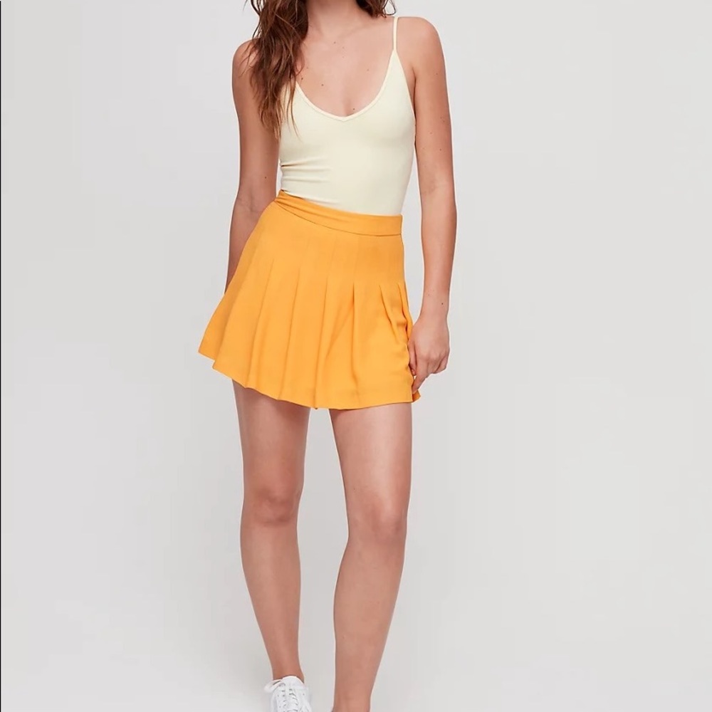 Aritzia Sunday Best Olive Skirt